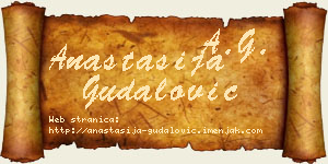 Anastasija Gudalović vizit kartica